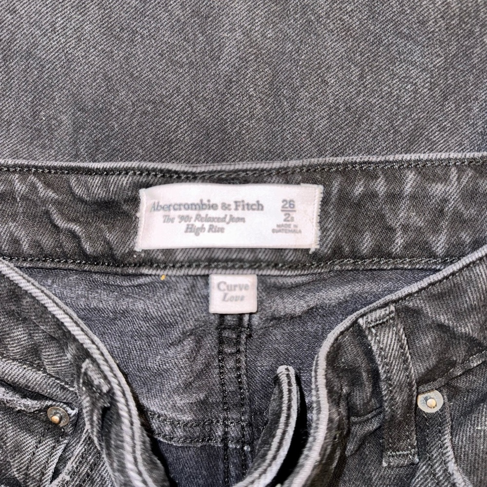 A&F The 90s Relaxed High Rise Black